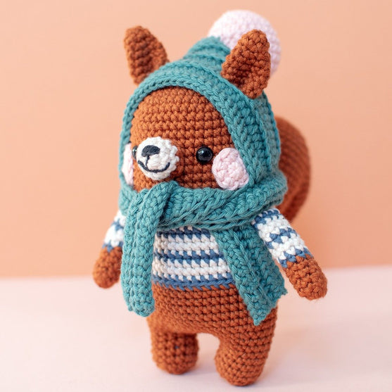 

Bruno Squirrel - Crochet Kit
1