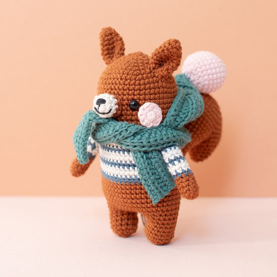 

Bruno Squirrel - Crochet Kit
3