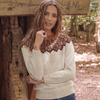 

Sweater with patterned yoke
4