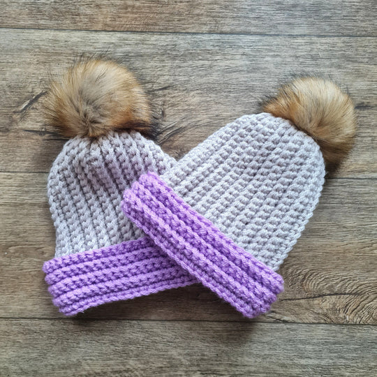 Clean Lines - Adult and Child Hat Set