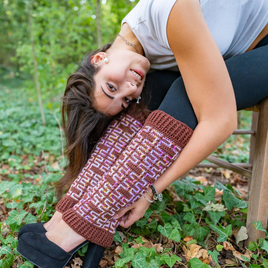 Twisted Maze - Leg Warmers