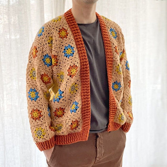 

Floral Fusion - Men’s Cardigan
4
