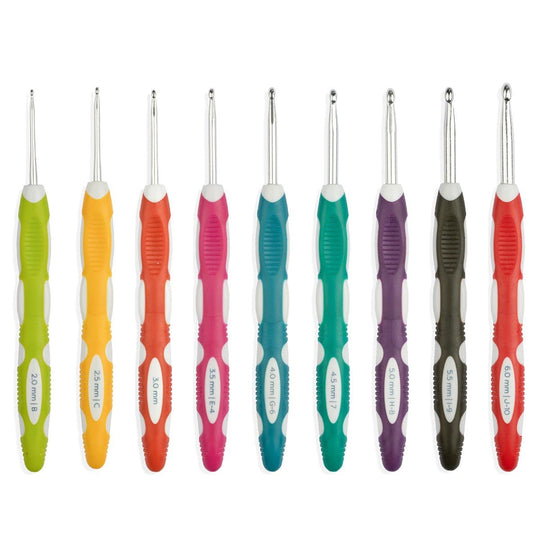 Set de crochets Duo Touch - 9 tailles différentes - Hobbii