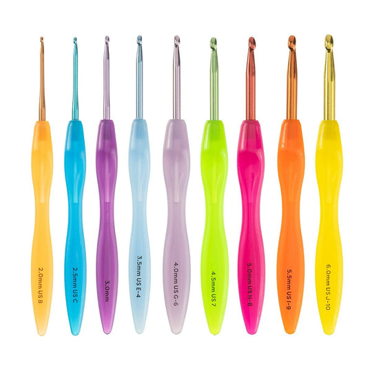 Curvy Crochet Hook Set - 9 sizes - Hobbii