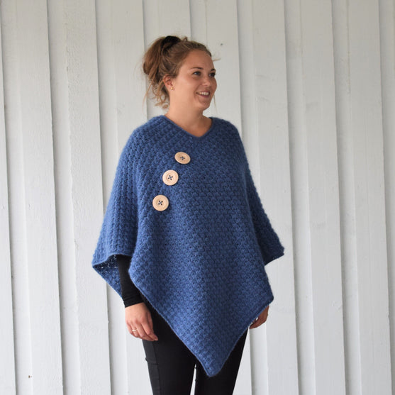 

Autumn Waves - Poncho - Plus Size - Evergreen
4