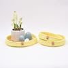 

Decoration Trays with round Leather Base - Easter
1