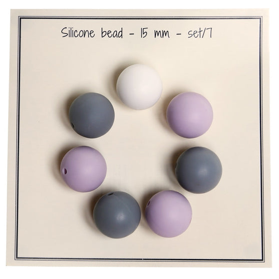 

Siliconen Kralen, 7 stuks, 15 mm - Go Handmade
2