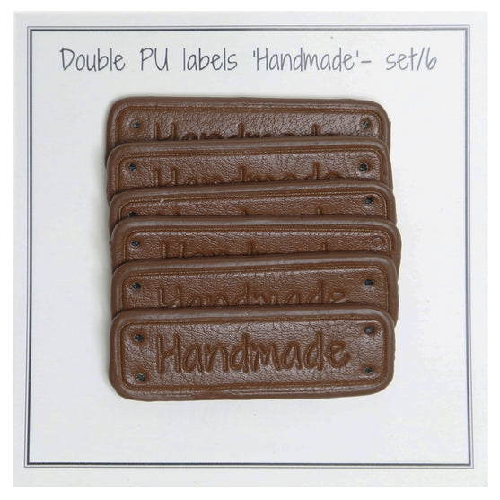 

PU Leather Label "Handmade" 5 x 1,5 cm - Go Handmade
2