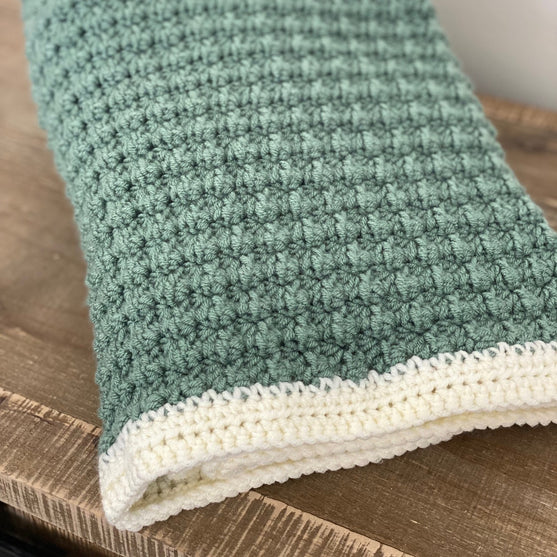 

Modified Sedge Stitch - Baby Blanket
3