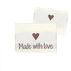 

10 Labels - Made with love - Heart - Go Handmade
1