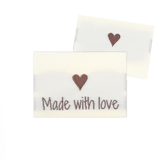 

10 Labels - Made with love - Heart - Go Handmade
1