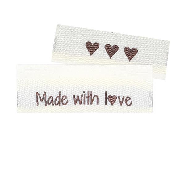 

10 Etiquettes - Made with love - 5 cm - Go Handmade
1