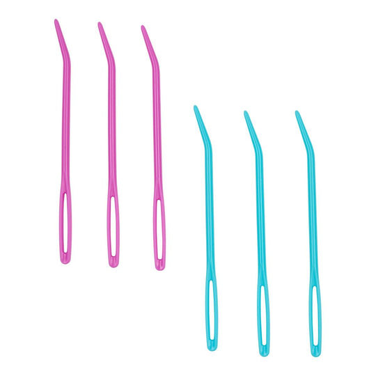 Wool Needles/Darning Needles with a Curved Tip (Plastic) - Hobbii