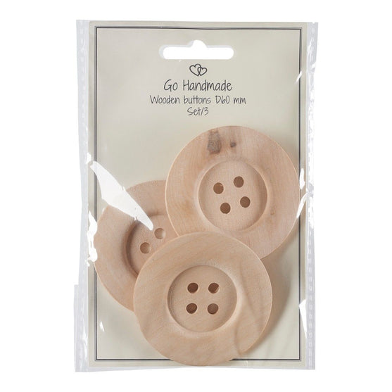 

Large Wooden Buttons - Go Handmade
1