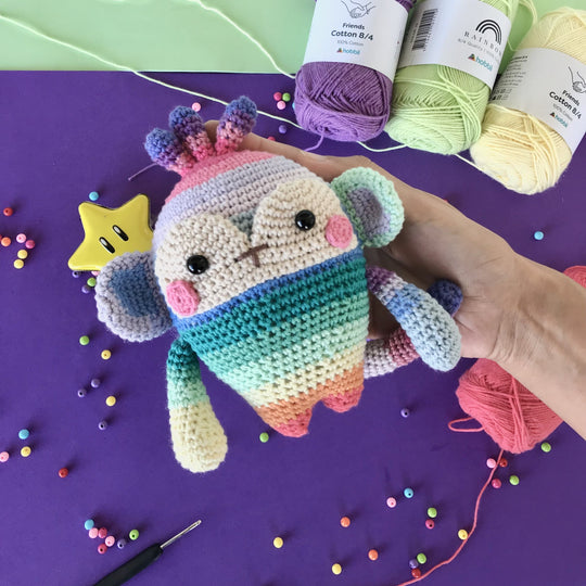 Rainbow Monkey - Amigurumi