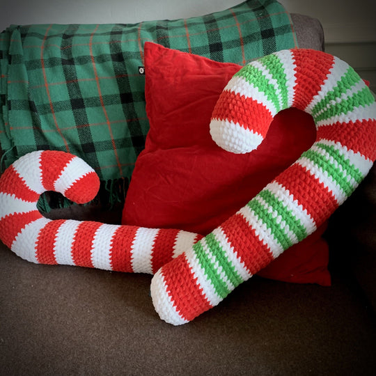 XL Candy Cane - Pillow Plushie