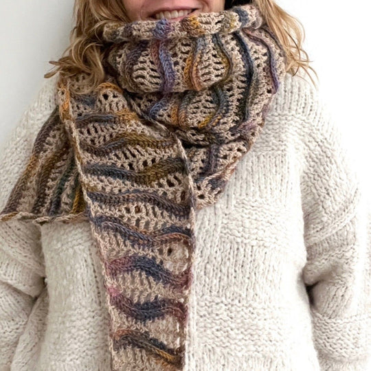 Winter Waves Wrap - Scarf
