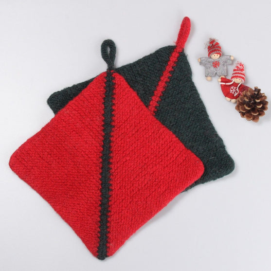 

Maniques feutrées de Noël
1