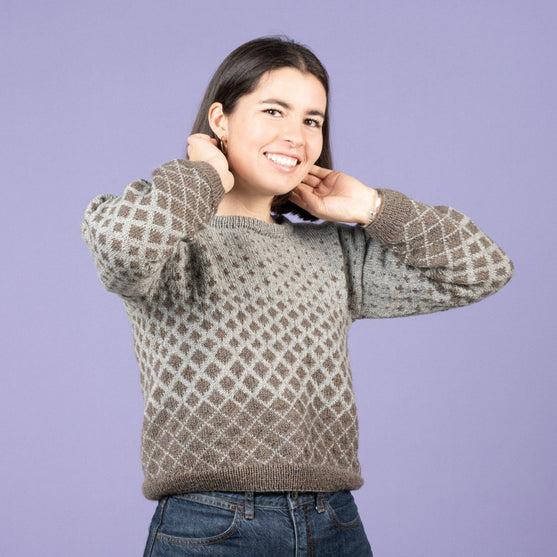 

Maggie - Sweater with colorwork
3