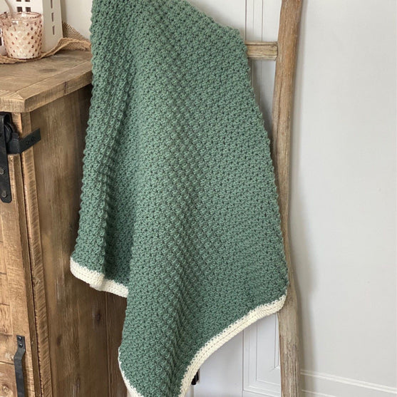 

Modified Sedge Stitch - Baby Blanket
2