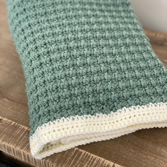 

Modified Sedge Stitch - Baby Blanket
3