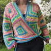 

Summer Squares - Wrap Cardigan
1