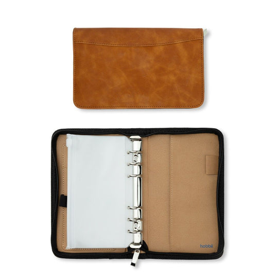 Organiseur en cuir PU avec poches zippées - Hobbii