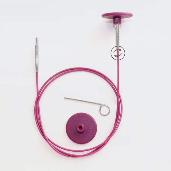 

Câble Swivel - Purple - KnitPro
1