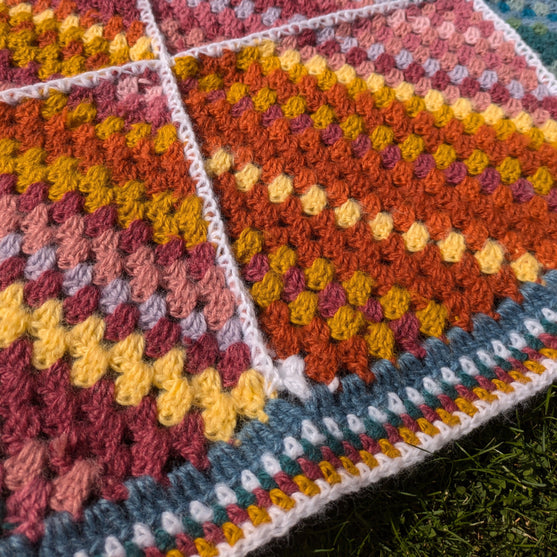 

Rainbow Stripes - Temperature Blanket
3