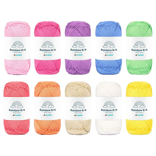 Rainbow Cotton 8/4 Color Pack - Hobbii