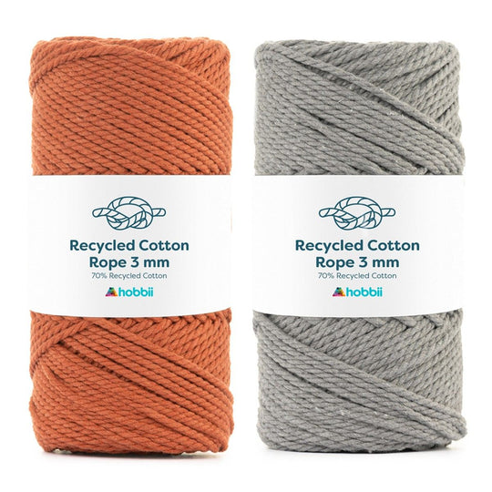Recycled Cotton Rope (3 mm - 0.11 in) - Hobbii