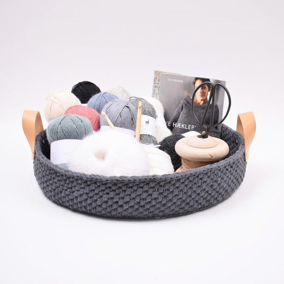 

Ribbon Project Trays with Leather Base
1