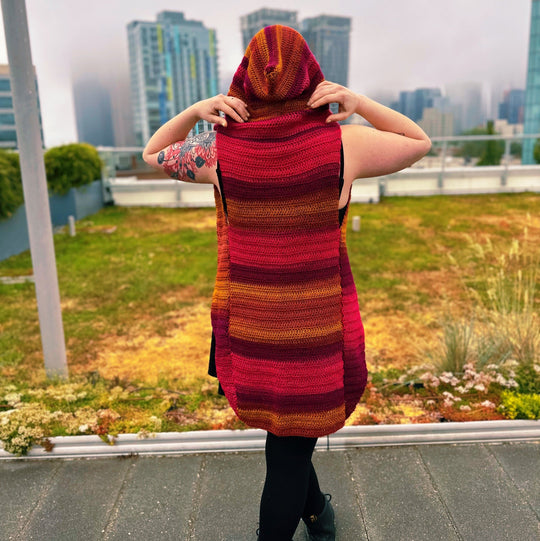 Burning Embers - Hooded Vest