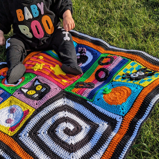 

Baby Boo Blanket - Halloween Baby Blanket
3