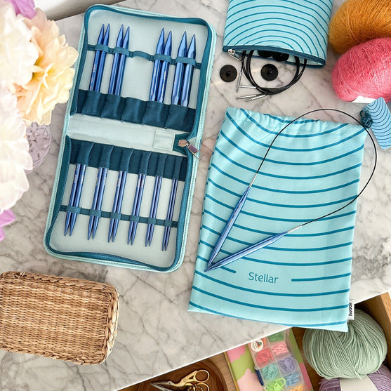 

Stellar Interchangeable Circular Needle Set Deluxe - Sapphire - Hobbii
8