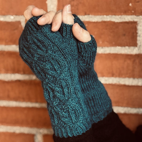 Teal Tales – Wrist warmers
