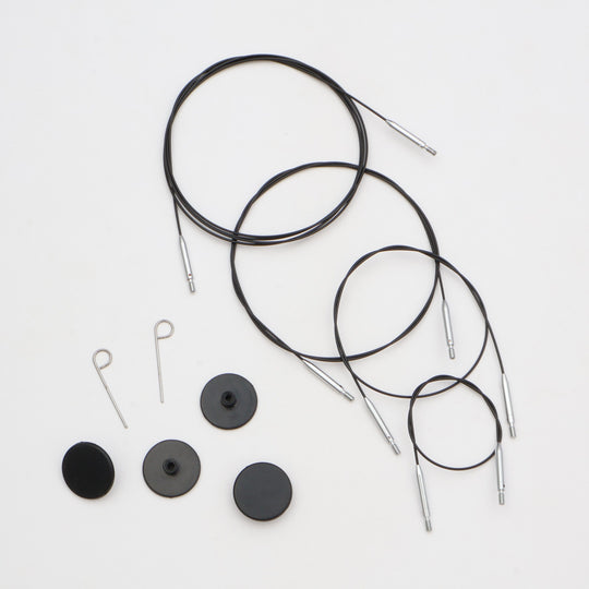 Câble Swivel Thin &amp; Flex - Black - KnitPro