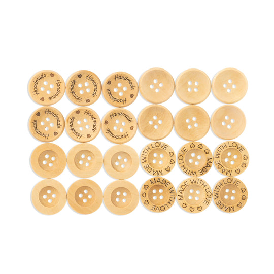 Wooden Buttons - 21 mm (0.8 in) - Hobbii